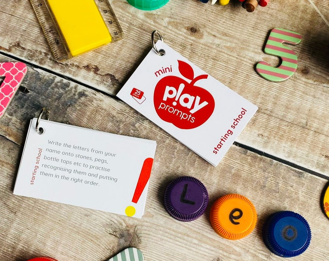 starting school playPROMPTS printable activity cards (mini pack)